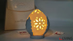 bomboniera pomo porcellana con luce led ilary queen