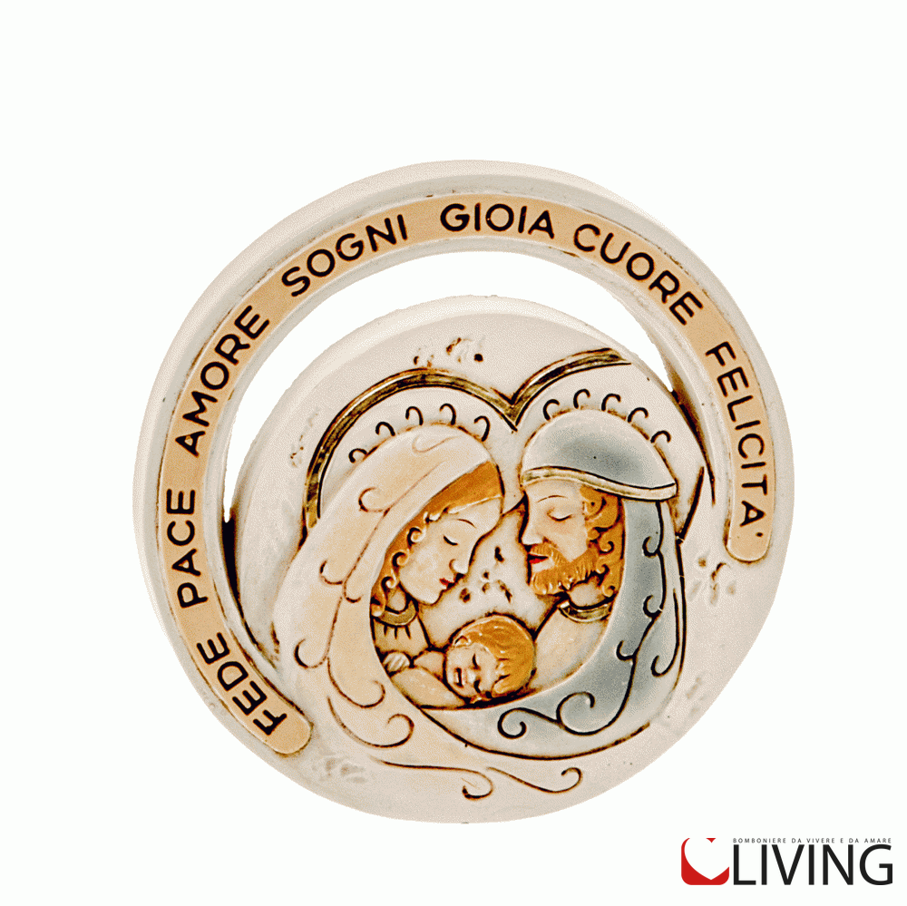 bomboniera icona sacra famiglia fede pace amore