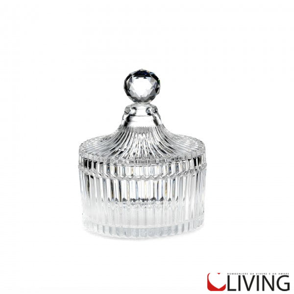 bomboniera scatola grande vetro pomello crystal