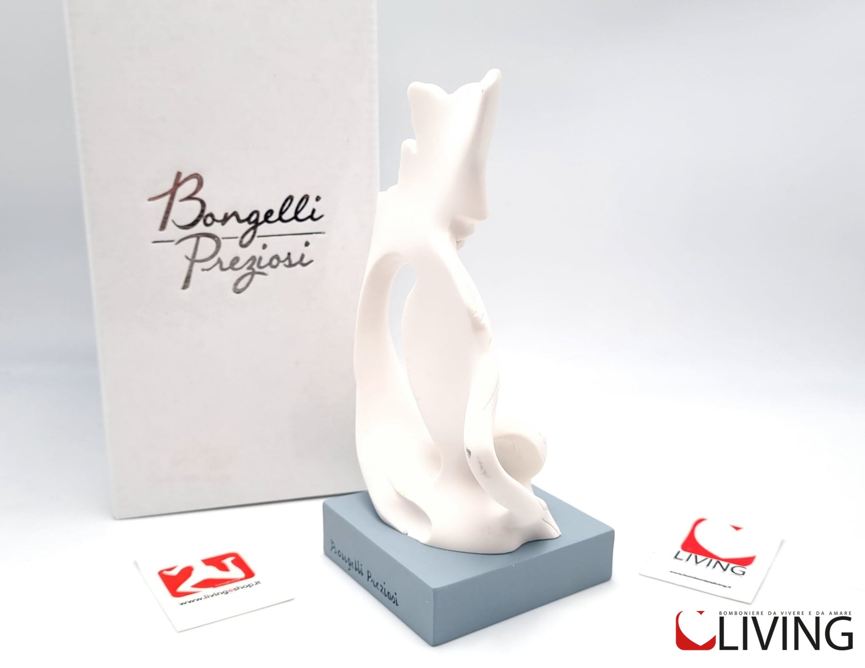 bomboniera statua famiglia base carta da zucchero