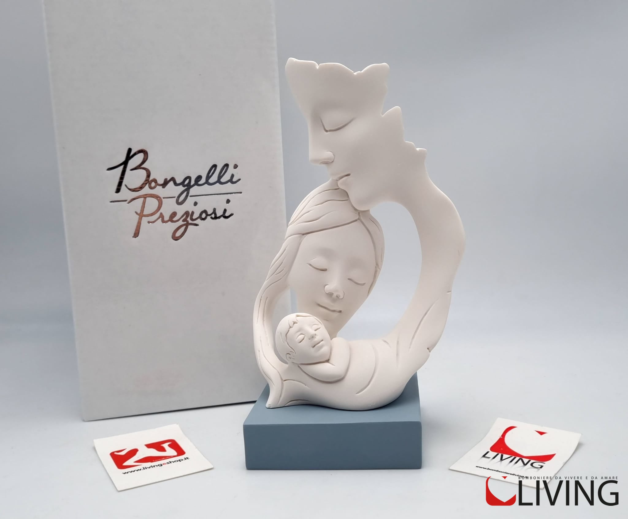 bomboniera statua famiglia base carta da zucchero