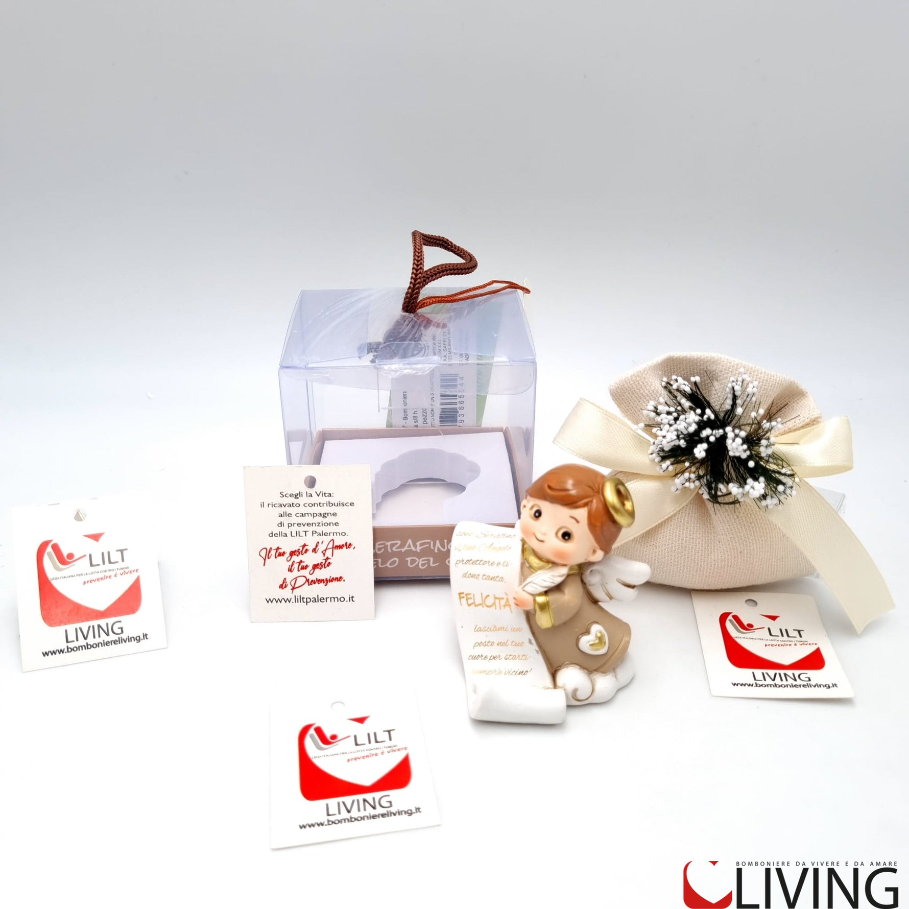 bomboniera linea solidale lilt living angelo serafino