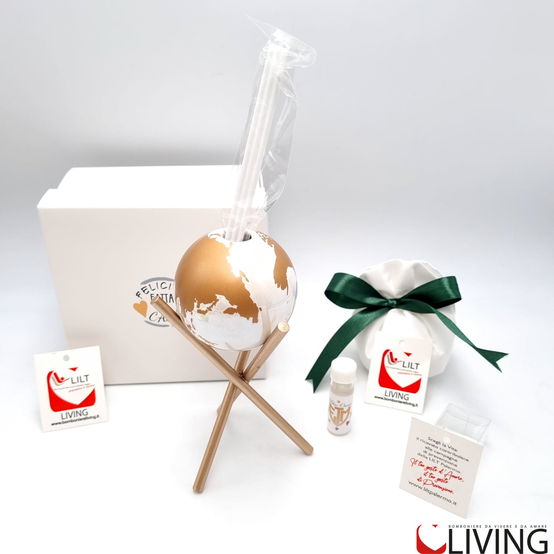 bomboniera linea solidale lilt living diffusore mondo linea fantasy