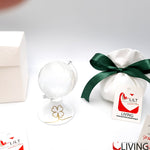 bomboniera linea solidale lilt living mappamondo linea quadrifoglio
