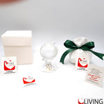 bomboniera linea solidale lilt living mappamondo linea quadrifoglio
