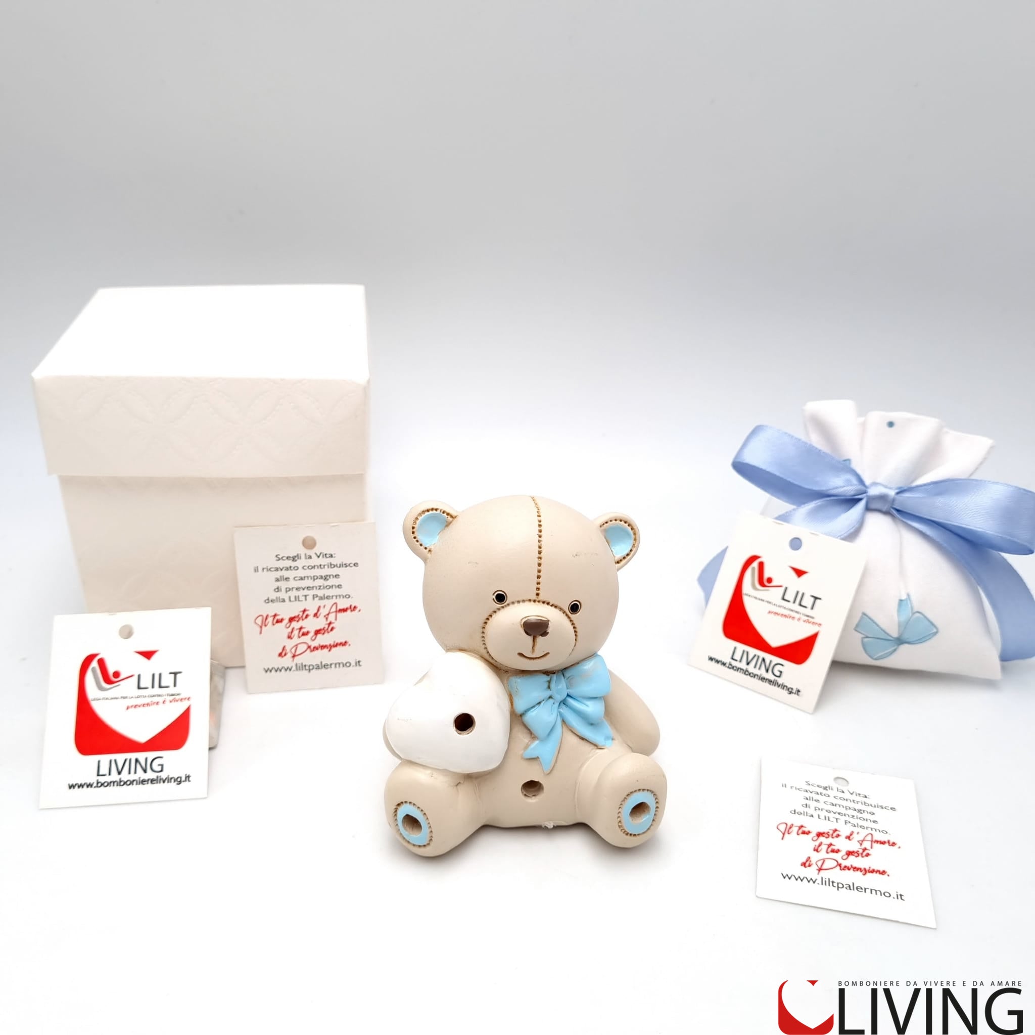 bomboniera linea solidale lilt living orsetto teo