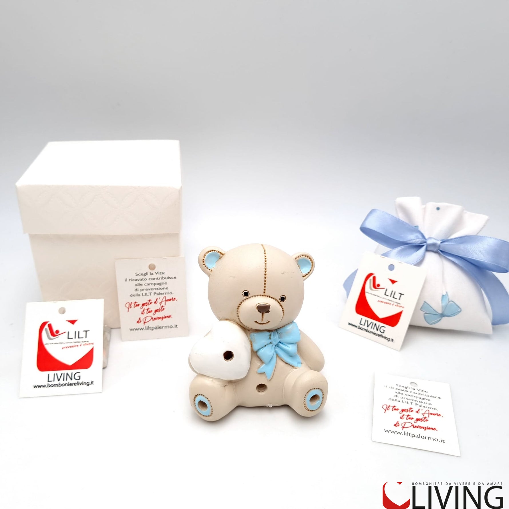 bomboniera linea solidale lilt living orsetto teo
