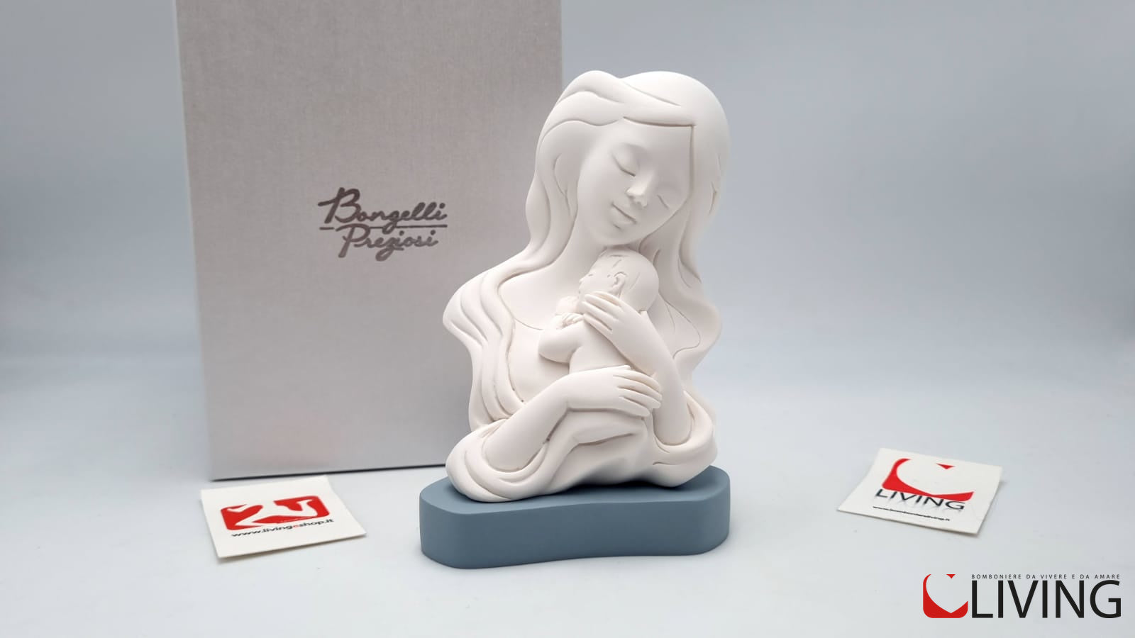 bomboniera statua maternità base carta da zucchero
