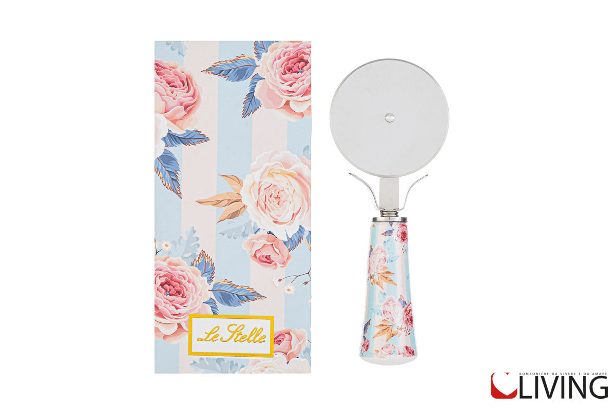 bomboniera tagliapizza linea stripe and roses