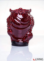 bomboniera testa di moro donna ceramica di caltagirone linea "gioiello bordeaux"