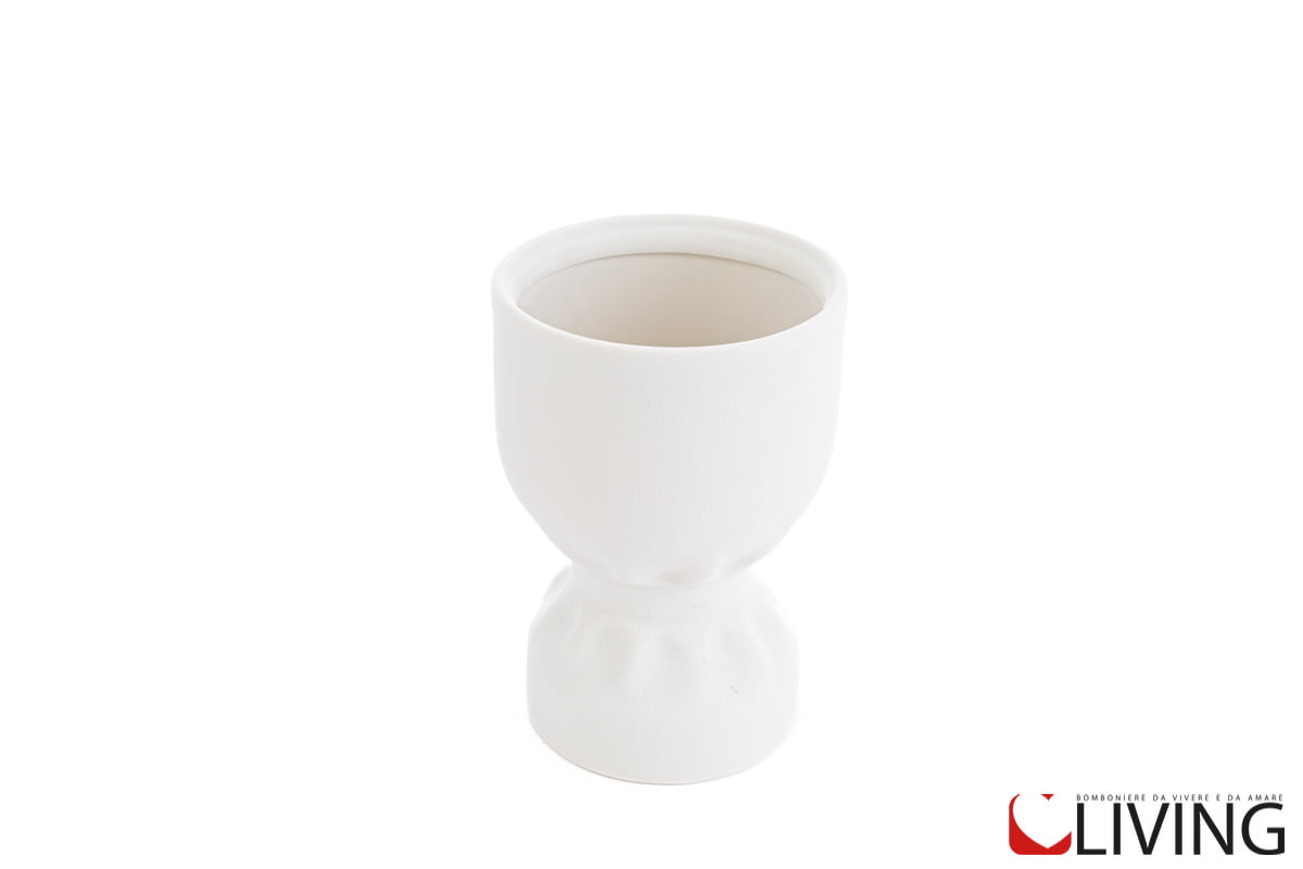 bomboniera vaso bouquet porcellana bianca