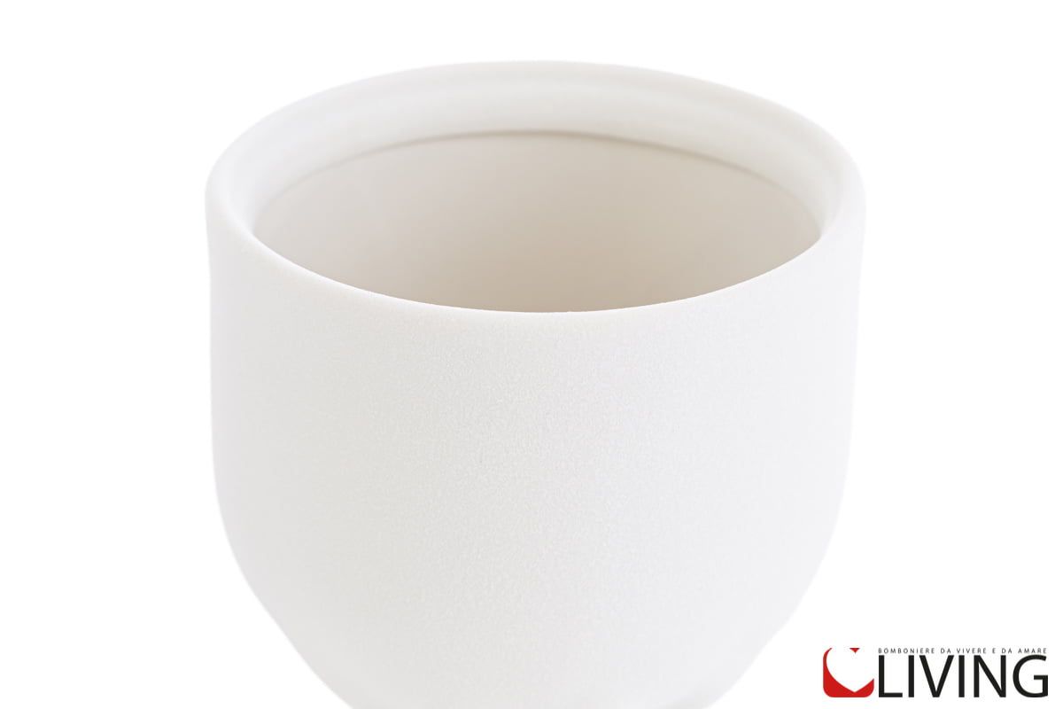 bomboniera vaso bouquet porcellana bianca