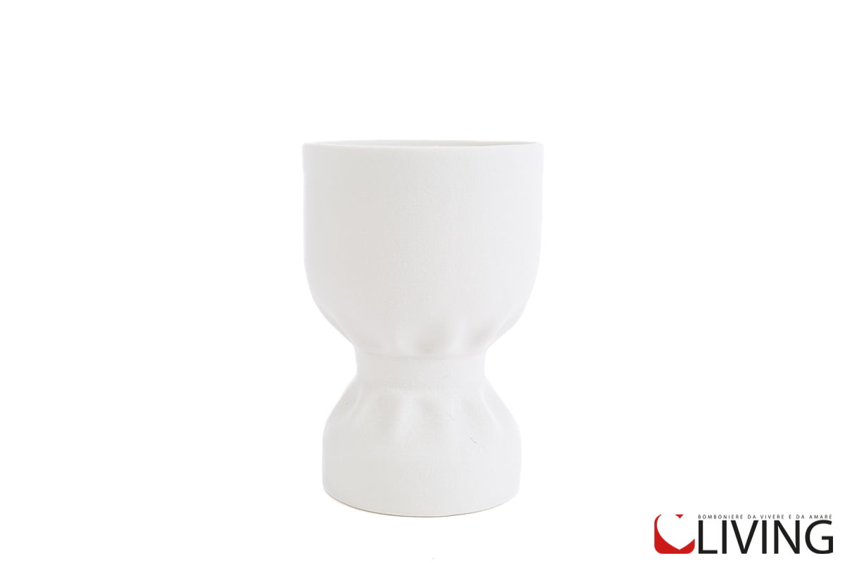 bomboniera vaso bouquet porcellana bianca