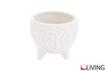 bomboniera vaso porcellana bianca