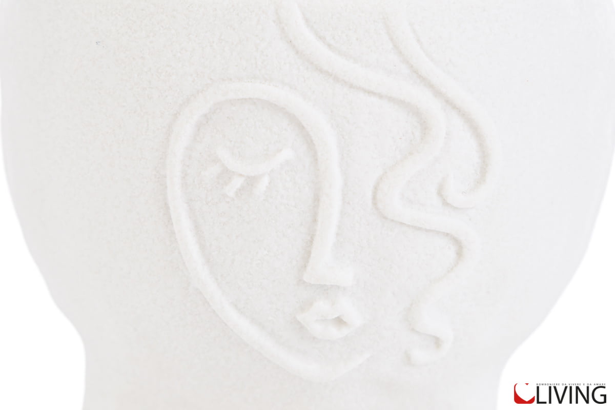 bomboniera vaso porcellana bianca