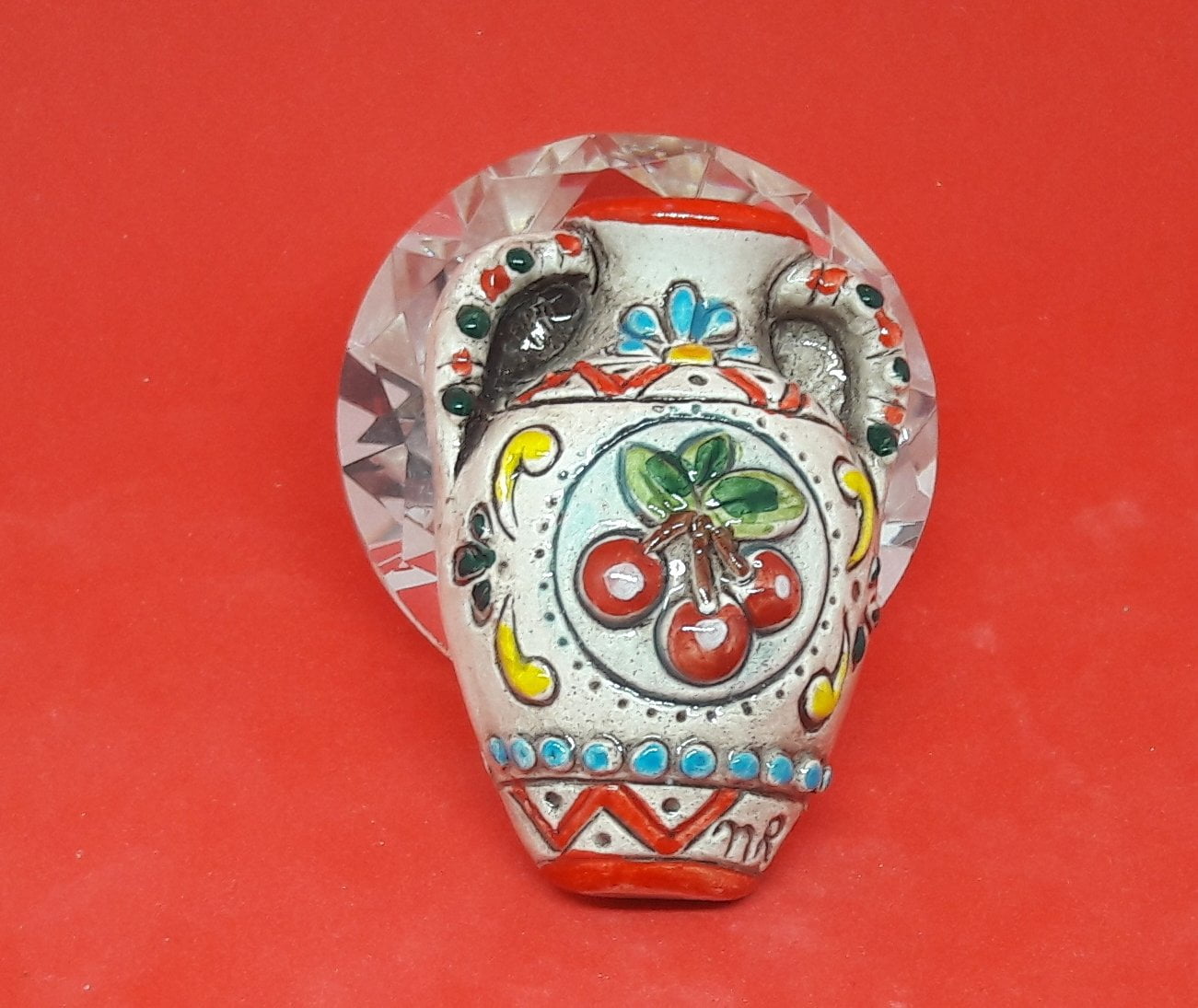 Bomboniera tipica Siciliana magnete brocca in ceramica