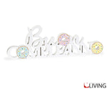 buon compleanno bianco con donut