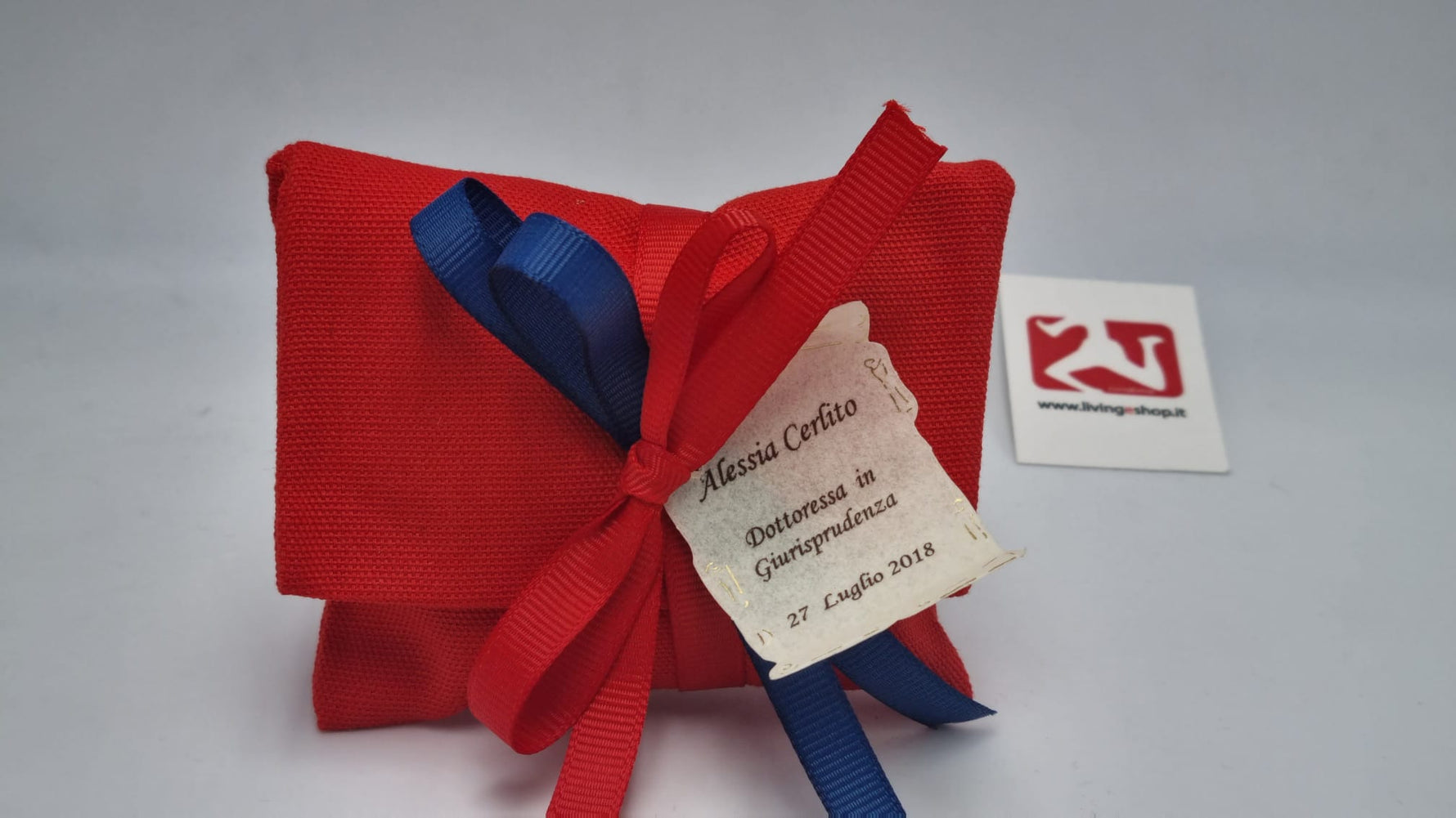 Sacchetto laurea busta lettere  rossa