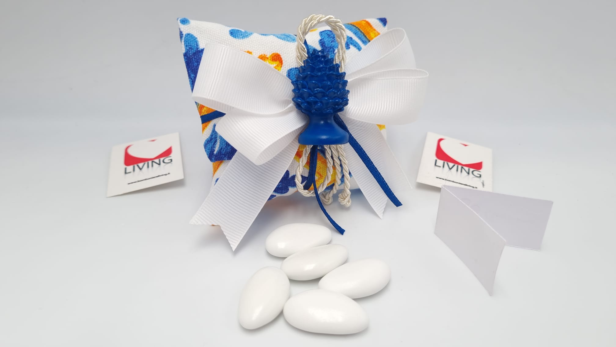 Busta Lettere Maiolica Blu