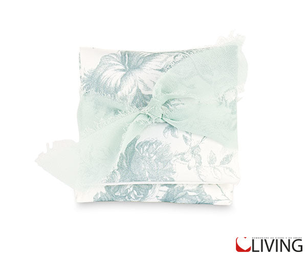 busta lettere toile de jouy eucalipto
