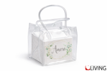 bomboniera cachepot in polvere di marmo amore con bag trasparente