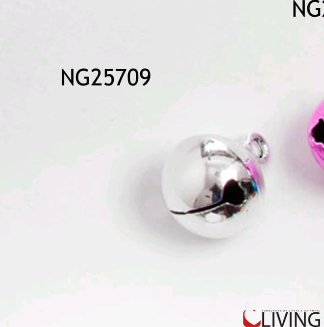 accessorio bomboniera campanellino argento