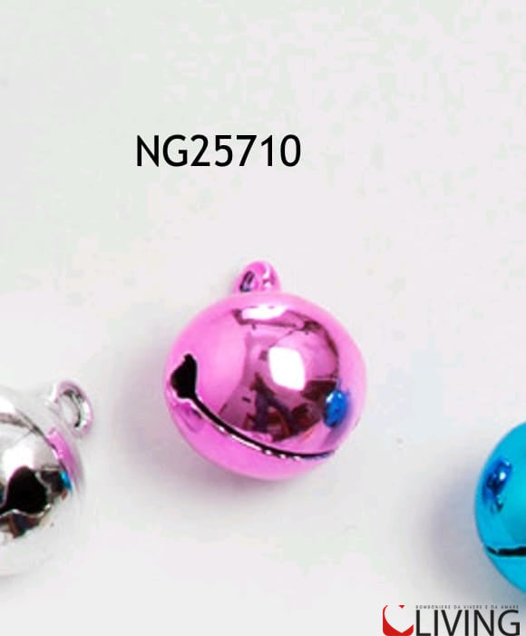 accessorio bomboniera campanellino rosa