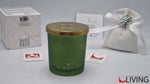 candela agrumi e coriandolo barattolo verde satinato