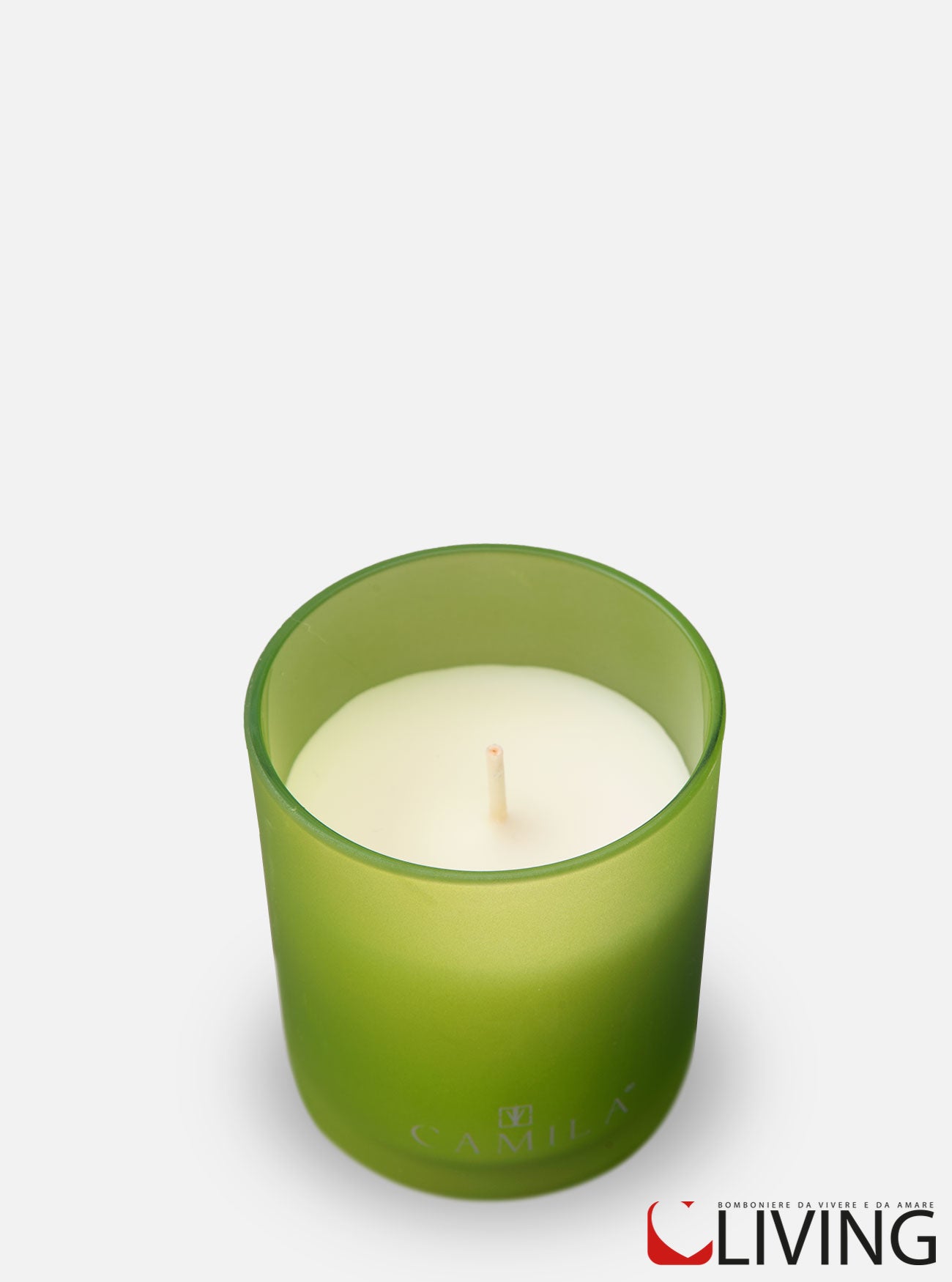 candela aloe capri barattolo verde satinato