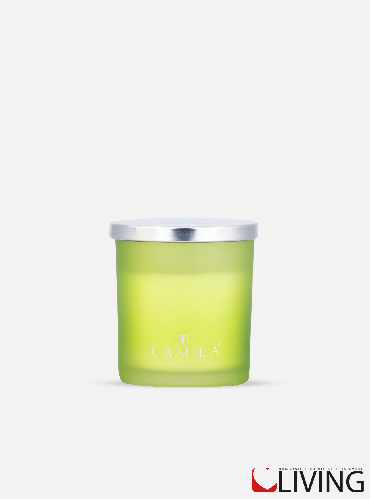candela aloe capri barattolo verde satinato