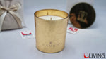 candela foglia oro fragranza limone e zenzero