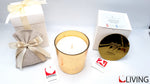 candela foglia oro fragranza limone e zenzero
