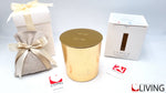 candela foglia oro fragranza limone e zenzero