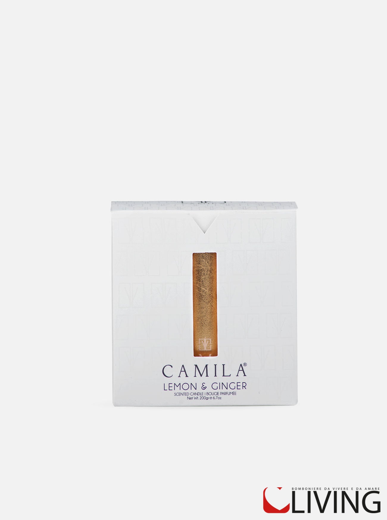 candela foglia oro fragranza limone e zenzero