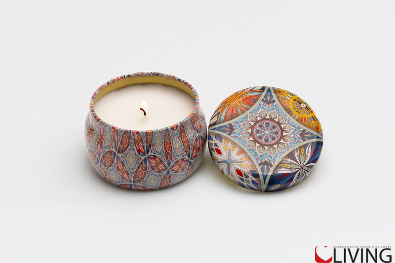 bomboniera candela latta linea mandala