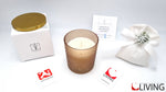 candela pepe e legni barattolo colore cappuccino