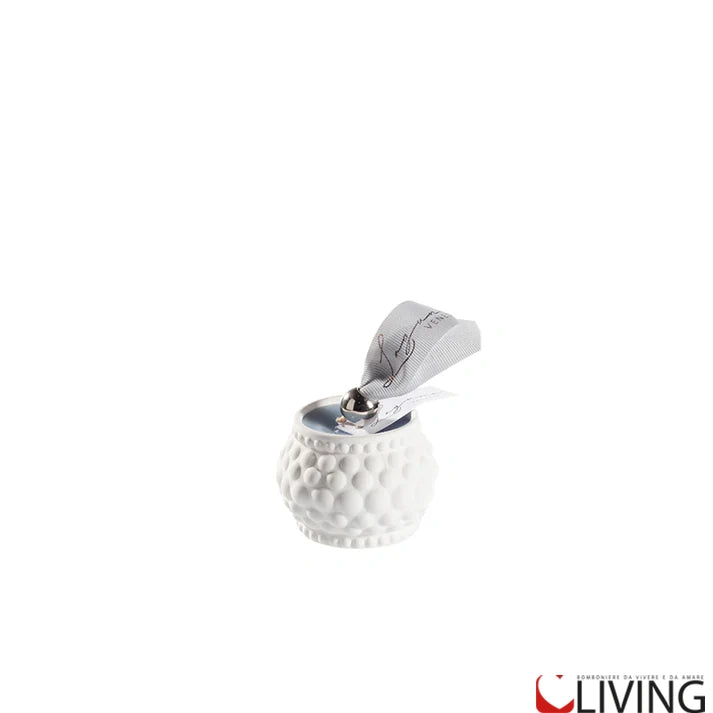bomboniera candela profumata con vasetto gesso bolle