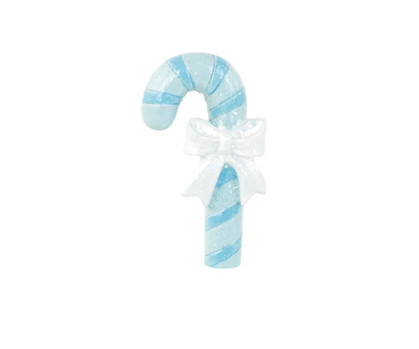 Applicazione tema Candy Stick con magnete in resina colore azzurro