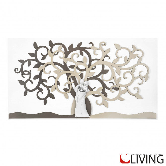 capezzale grande albero della vita in legno sacra famiglia