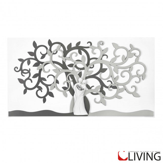 capezzale grande albero della vita in legno sacra famiglia