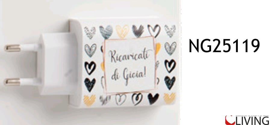 bomboniera caricabatterie ricaricati di gioia