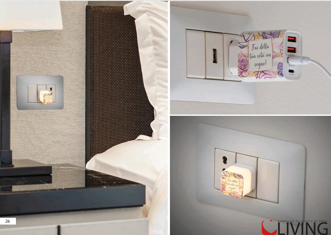 bomboniera chiavetta usb bimba comunione con luce led
