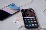 bomboniera caricabatterie wireless e usb stampa foglie linea encantada