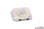 bomboniera caricabatterie wireless e usb stampa farfalle linea encantada