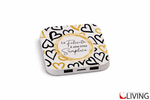 bomboniera caricabatterie wireless e usb stampa cuori linea encantada