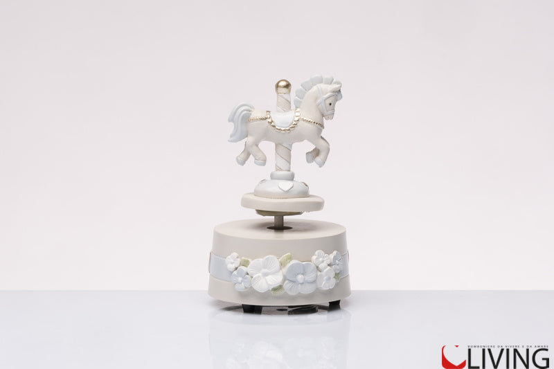 bomboniera carillon cavallino azzurro