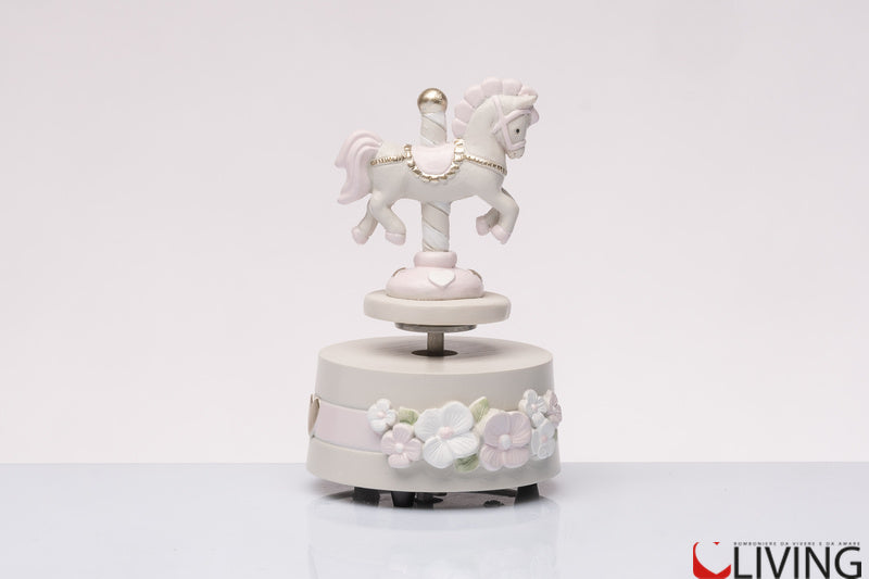 bomboniera carillon cavallino rosa