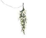 Addobbo matrimonio cascata rose bianche con 54 luci a led