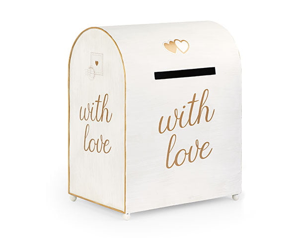 Addobbo matrimonio cassetta posta with love