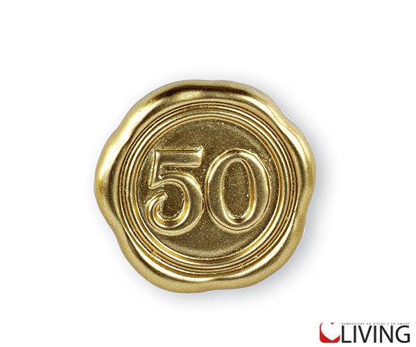 bomboniera applicazione ceralacca 50 oro